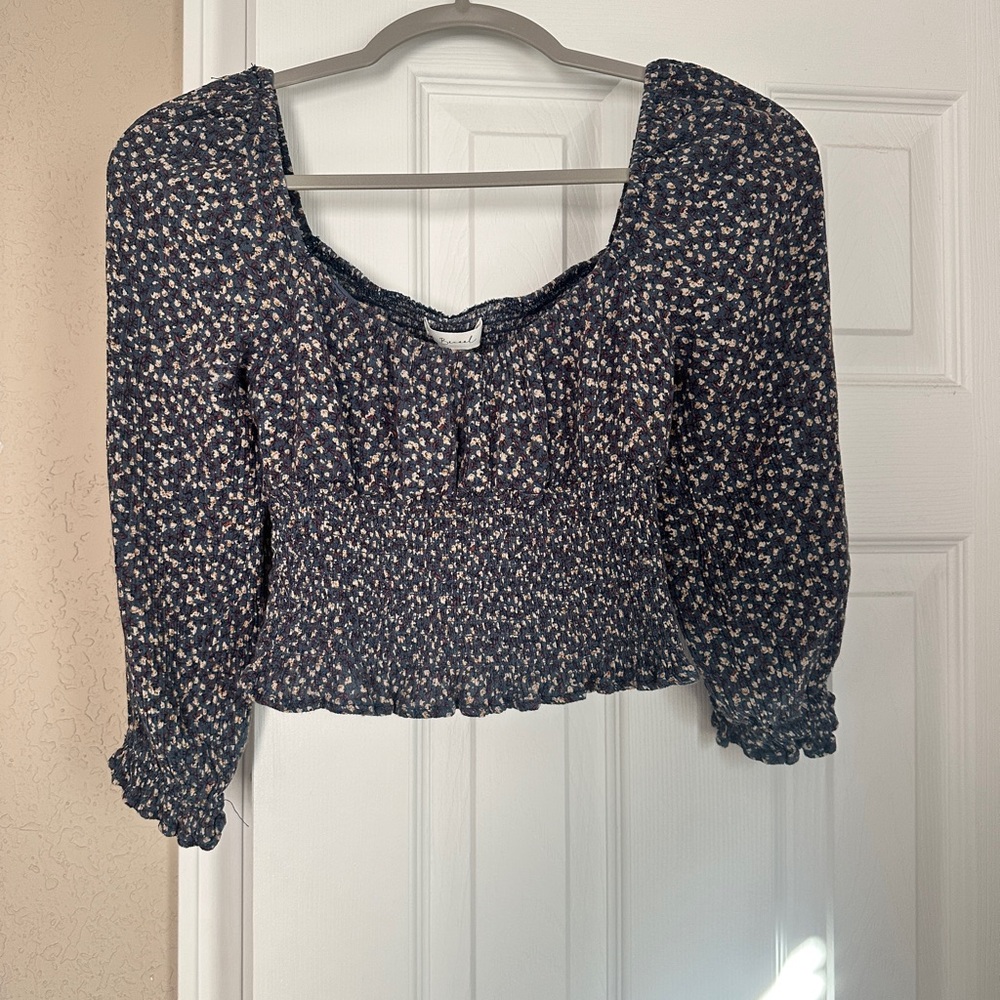 Bacel Blue Floral Top